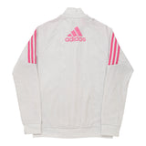 Age 14-15 Adidas Track Jacket - XL White Polyester