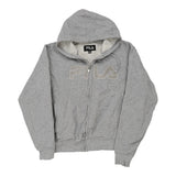 Age 11-12 Fila Hoodie - Small Grey Cotton Blend