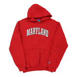 Age 14-16 Maryland Champion Hoodie - XL Red Cotton Blend