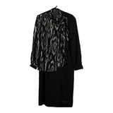 Vintage black 1980's Unbranded Dress - womens x-large