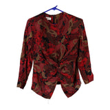 Vintage red 1980's Fiorella Rubino Blouse - womens medium