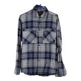 Vintage blue Sea Barrier Flannel Shirt - mens medium