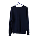 Vintage navy Blank Fruit Of The Loom Sweatshirt - mens large