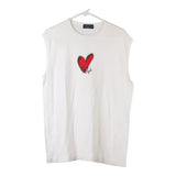 Vintage white Gymnasium Vest - womens xx-large