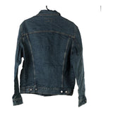 Vintage dark wash Holiday Denim Jacket - mens large