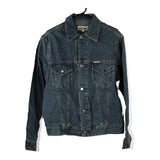 Vintage dark wash Holiday Denim Jacket - mens large