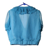 Vintage blue Unbranded Blouse - womens medium