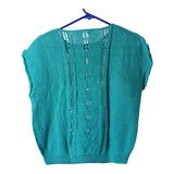Vintage blue Unbranded Crochet Top - womens medium