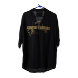 Vintage black Wampum Shirt - mens medium