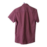 Vintage burgundy Unbranded Short Sleeve Shirt - mens medium