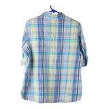 Vintage blue 1980's Unbranded Short Sleeve Shirt - womens medium