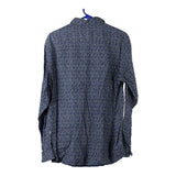 Vintage navy Select Patterned Shirt - mens medium