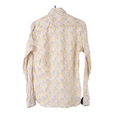 Vintage beige Sonny Bono Patterned Shirt - mens large