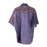 Vintage purple Jack & Jones Patterned Shirt - mens large