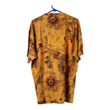 Vintage orange Ferre T-Shirt - mens xx-large