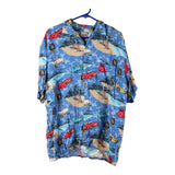 Vintage blue Island Collection Hawaiian Shirt - mens large