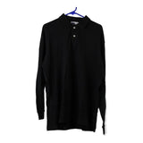 Vintage black Fila Long Sleeve Polo Shirt - mens large