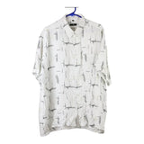 Vintage white Burcardi Short Sleeve Shirt - mens xx-large