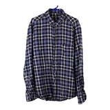 Vintage blue Ovs Flannel Shirt - mens xx-large