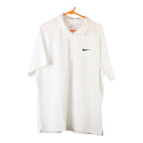 Vintage white Nike Polo Shirt - mens x-large