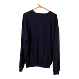 Vintage navy Blank Unbranded Sweatshirt - mens x-large