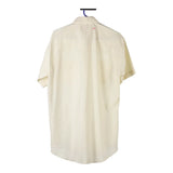 Vintage cream 1970's Made in USA Ruddock Short Sleeve Shirt - mens x-large