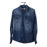 Vintage blue Unbranded Denim Shirt - mens medium