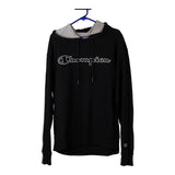 Vintage black Champion Hoodie - mens large