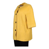 Marella Coat - Small Yellow Wool