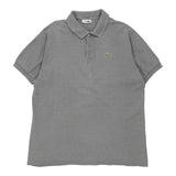 Made in France Lacoste Polo Shirt - XL Grey Cotton