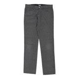 Age 14 Armani Jeans Checked Trousers - 32W 32L Grey Cotton