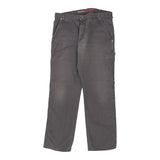 Dickies Carpenter Trousers - 36W 29L Grey Cotton