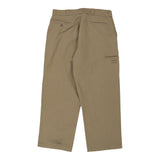 Dickies Double Knee Trousers - 38W 30L Beige Cotton Blend