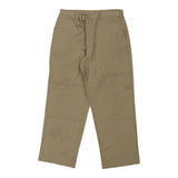 Dickies Double Knee Trousers - 37W 32L Beige Cotton Blend