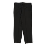Hugo Boss Trousers - 34W 32L Black Wool Blend