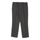Hugo Boss Trousers - 34W 32L Grey Wool Blend