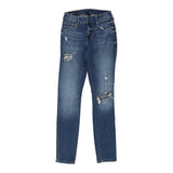 Jennie Curvy True Religion Skinny Jeans - 25W UK 4 Blue Cotton