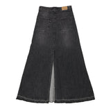 Vintage black Souvenir Denim Skirt - womens 28" waist