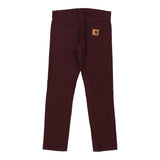 Vintage burgundy Rebel Carhartt Trousers - womens 30" waist