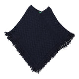 Vintage navy Poncho Benetton Jumper - womens small