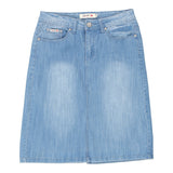 Vintage blue Miss Two Denim Skirt - womens 30" waist