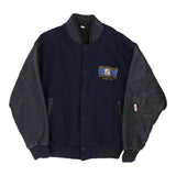Vintage navy United Steelworkers Unbranded Varsity Jacket - mens medium