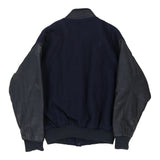 United Steelworkers Unbranded Varsity Jacket - Medium Navy Wool Blend