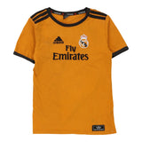 Bootleg Real Madrid Age 8 Adidas Football Football Shirt - Small Orange Polyester