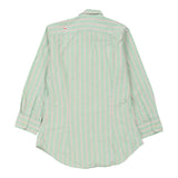 Age 11-12 Ralph Lauren Striped Shirt - Medium Green Cotton