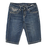Age 5 La Idol Denim Shorts - Small Blue Cotton