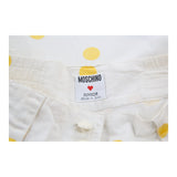 Age 16 Moschino Polka Dot Shorts - 28W 10L White Cotton