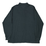 Vintage Lacoste Long Sleeve Polo Shirt - 2XL Black Cotton