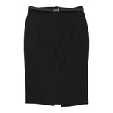 Vintage black Richmond Midi Skirt - womens 30" waist