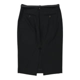 Vintage black Richmond Midi Skirt - womens 30" waist
